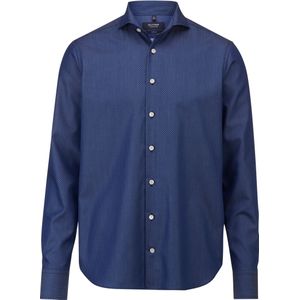 OLYMP SIGNATURE Soft Business Overhemd marine, Faux-uni