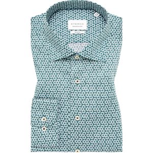 ETERNA Overhemd groen, Bedrukt