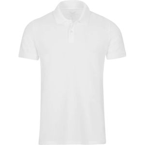 TRIGEMA Slim Fit Polo shirt wit, Effen