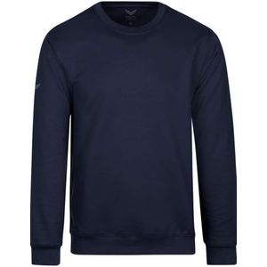 TRIGEMA Comfort Fit Sweatshirt ronde halsMarine, Effen