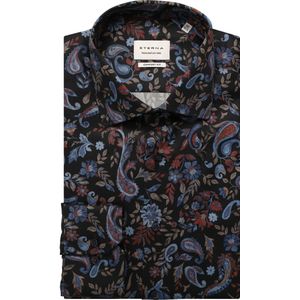 ETERNA Overhemd donkerblauw, Bedrukt