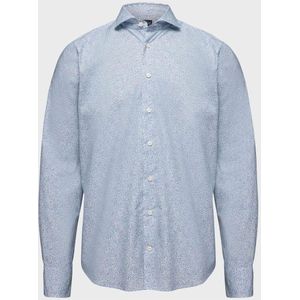 van Laack Meisterwerk Comfort Fit Overhemd blauw/wit, Motief