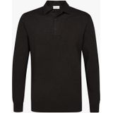 Profuomo - Luxury Poloshirt - Effen - Bruin - Lange Mouw