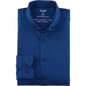 OLYMP Level Five 24/Seven Dynamic Flex Body Fit Jersey shirt koninklijk, Gestructureerd