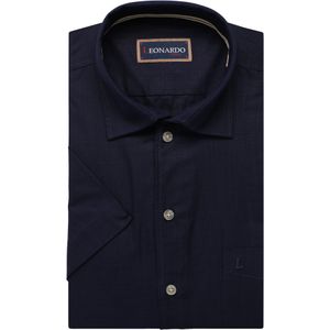 Leonardo by Jupiter Casual Overhemd Korte mouw donkerblauw