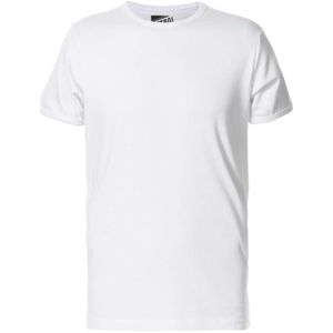 Petrol Industries Body Fit T-Shirt ronde hals wit, Effen