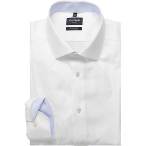 OLYMP Luxor Overhemd wit, Effen