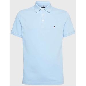 Tommy Hilfiger Slim Fit Polo shirt Korte mouw lichtblauw