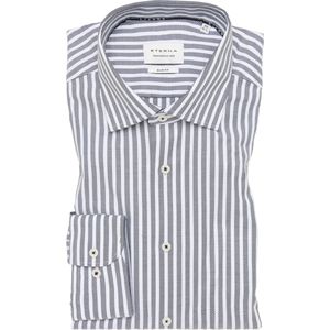 ETERNA Overhemd antraciet, Gestreept