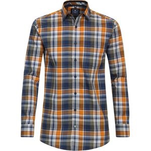 Redmond Casual Overhemd blauw, Ruit