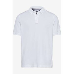 Brax Modern Fit Polo shirt Korte mouw wit