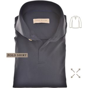 John Miller Overhemd donkerblauw, Effen