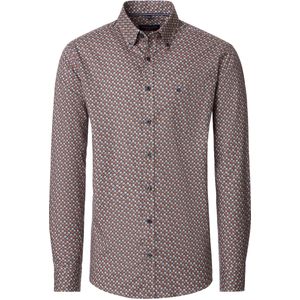 Casa Moda Overhemd oranje, Bedrukt