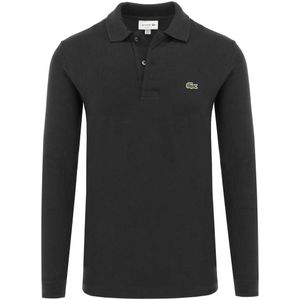 Lacoste Polo shirt zwart, Effen