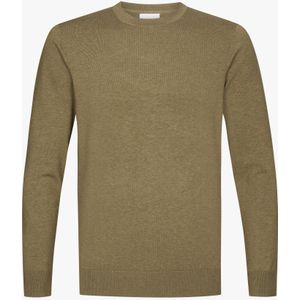 Profuomo Trui ronde halsgroen, Effen