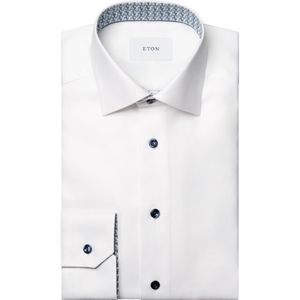 ETON Overhemd wit, Faux-uni