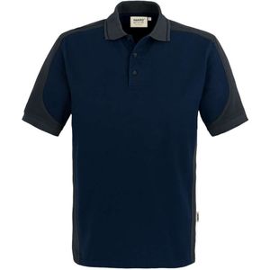 HAKRO 839 Polo shirt Korte mouw donkerblauw/antraciet