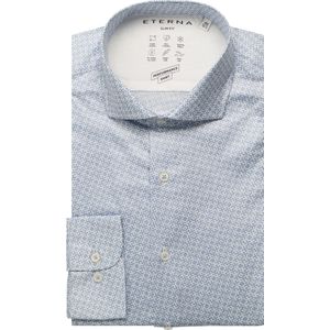 ETERNA Performance Overhemd middenblauw, Bedrukt