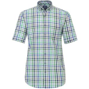 Redmond Regular Fit Overhemd Korte mouw groen/blauw