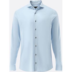 van Laack Meisterwerk Jersey shirt blauw, Effen