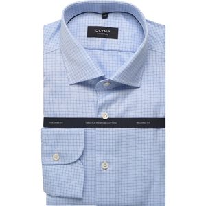 OLYMP SIGNATURE - Overhemd - Blauw - Tailored Fit - SIGNATURE Kent