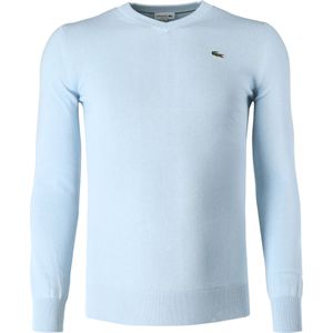Lacoste - Trui - Lichtblauw - V-hals - Lange Mouw