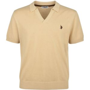 U.S. Polo Assn. Polo shirt geel, Effen