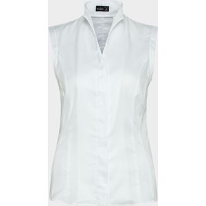 van Laack Dames Overhemd wit, Effen