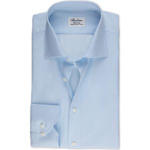 Stenströms - Tijdloos Gestreept Fitted Body Overhemd - Lichtblauw - Superkatoen