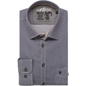 Jupiter Traditioneel overhemd donkerblauw, Motief