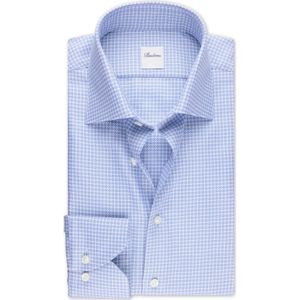 Stenströms Overhemd blauw, Ruit
