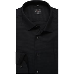 Marvelis Overhemd zwart, Effen