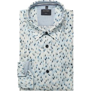 OLYMP Casual Overhemd marine, Bedrukt
