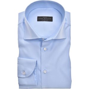 John Miller Overhemd blauw, Effen