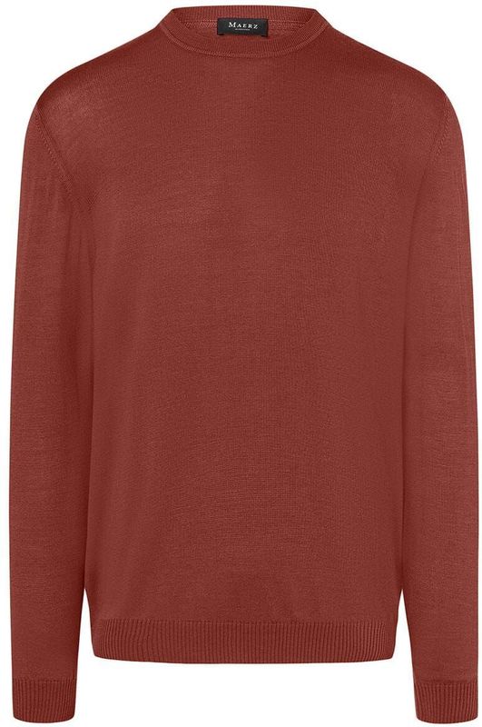 MAERZ Munchen - Gebreide Pullover - Effen - Zuiver Scheerwol - Regular Fit