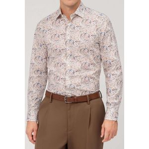 OLYMP Level Five Overhemd natuurlijk, Bedrukt