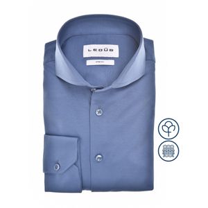 Ledȗb Jersey shirt blauw, Effen