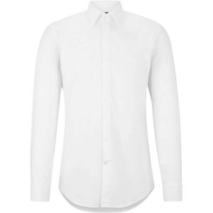 BOSS Slim Fit Gala shirt wit, Effen