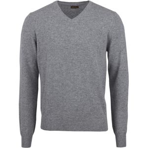 Stenströms Trui V-halsgrijs, Effen