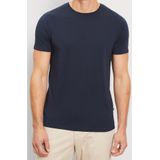 OLYMP - Casual Jersey - T-shirt - Marineblauw