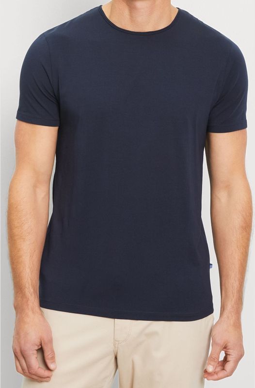 OLYMP - Casual Jersey - T-shirt - Marineblauw