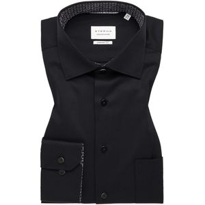 ETERNA Cover Shirt Overhemd zwart, Effen