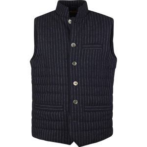 Stenströms Vest donkerblauw, Gestreept