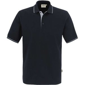 HAKRO 803 Comfort Fit Polo shirt Korte mouw zwart/zilver