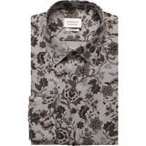 Eterna - MODERN FIT - Overhemd - Zilverkleur - Lange Mouwen - NON IRON