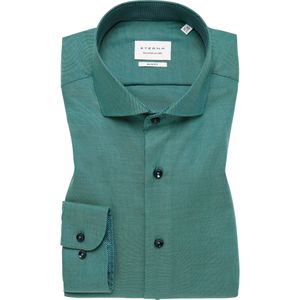 ETERNA Overhemd donkergroen, Effen