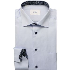 ETON Overhemd blauw, Effen