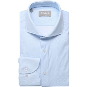 fakts Leisure Overhemd blauw/wit, Motief