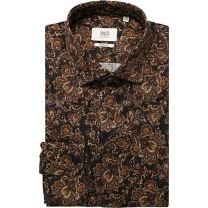 Eterna - Overhemd - Donkerbruin - MODERN FIT - NON IRON - Lange Mouwen
