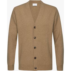 Profuomo Cardigan beige, Effen